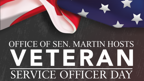 Senator Martin’s Next Veteran Service Officer Day Scheduled for November 13