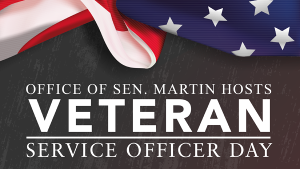 Senator Martin’s Office to Host Veteran Service Officer Day on August 13