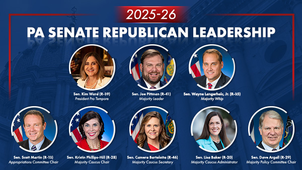 Senate Republicans Kick Off 2025-26 Legislative Session with New Members, Leadership Team