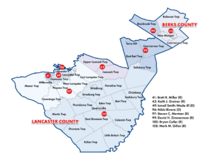 Senator Martin Map of House of Representatives