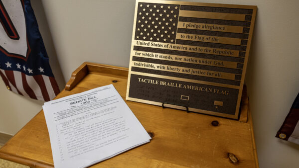 Senator Martin Bill to Install Braille Flag at PA Capitol Moves to Governor’s Desk